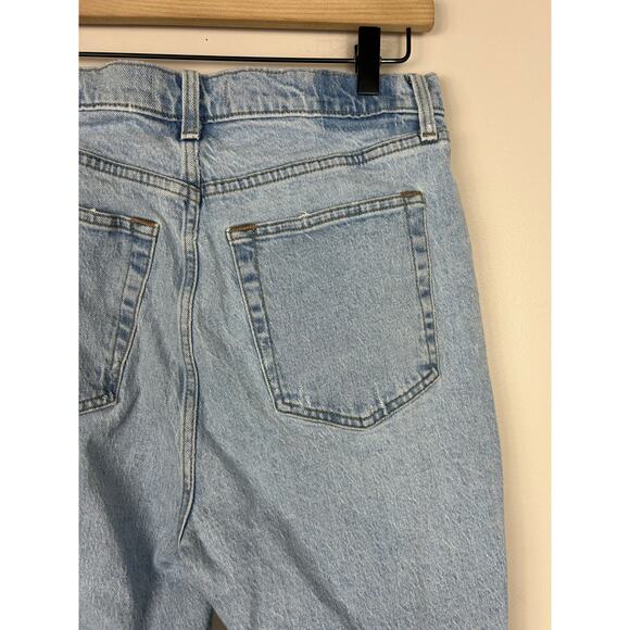 Abercrombie & Fitch Dad High Rise Criss Cross Jeans Curve Love Sz 30 - Picture 7 of 10